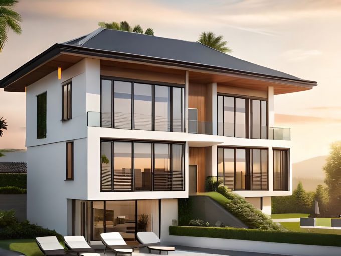 Duplex design, en bord de mer